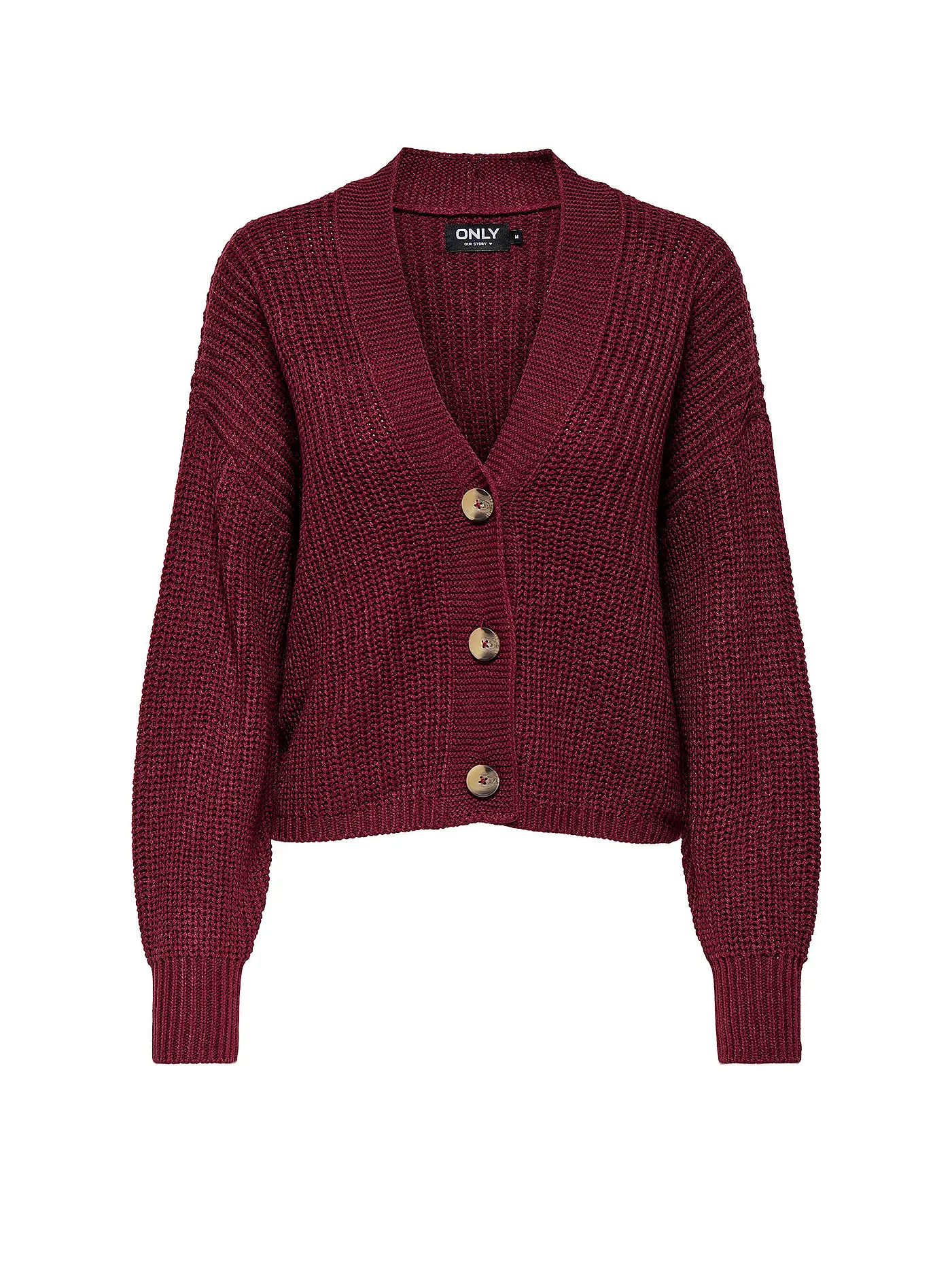 ONLY | Cardigan ONLCAROLSPRING | dunkelrot